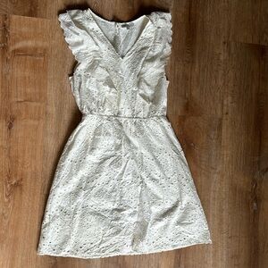Sz small white eyelet dress!